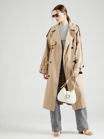 Gina Tricot Between-Seasons Coat in Beige