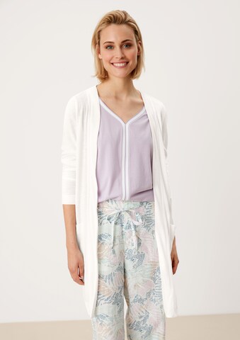 s.Oliver Knit cardigan in White: front