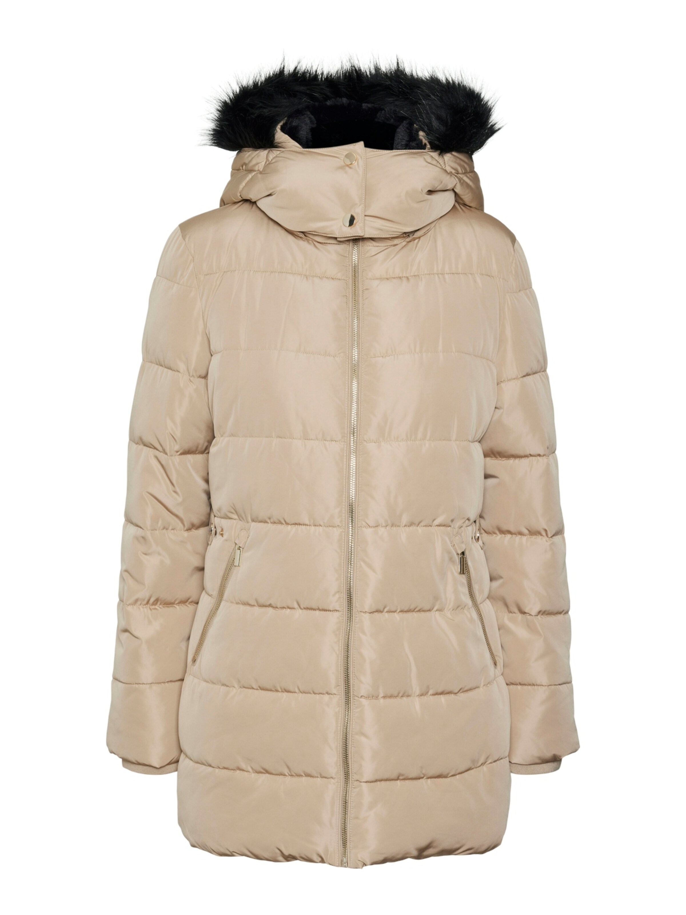 VERO MODA Winterjacke in beige / schwarz, Produktansicht