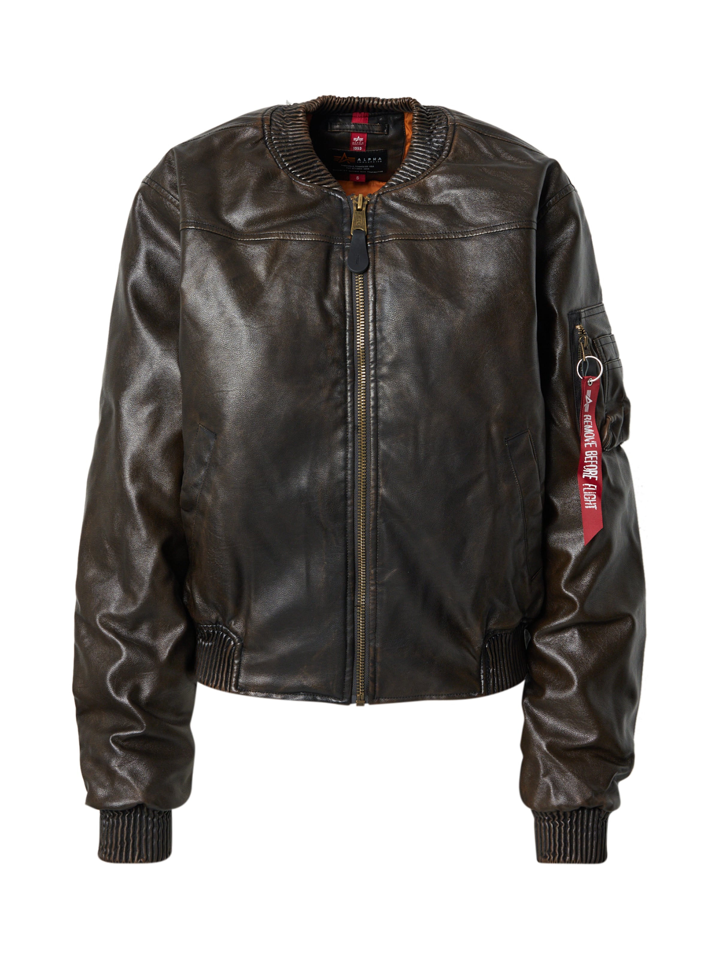 ALPHA INDUSTRIES Tussenjas 'MA-1 FL' in Bruin: voorkant