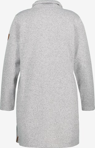 Ulla Popken Zip-Up Hoodie in Grey