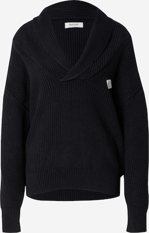 Pulover de la REPLAY pe negru: față