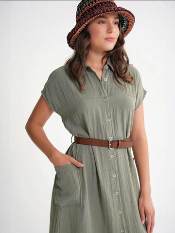 MixRay - Vestidos camiseiros em verde