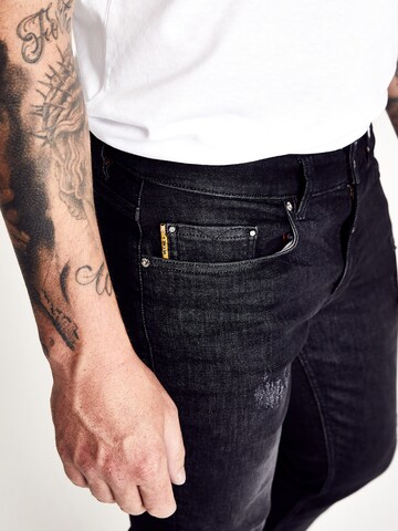Five Fellas Slimfit Jeans 'Danny-Z' in Schwarz