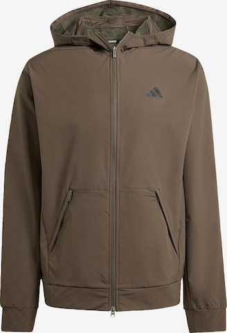 ADIDAS PERFORMANCE - Chaqueta deportiva 'Designed For Training' en verde: frente