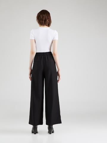 ABOUT YOU Wide leg Broek 'Mila' in Zwart