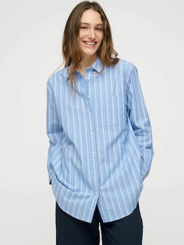 Maglietta ' gaia ' di moshi moshi mind in blu: frontale