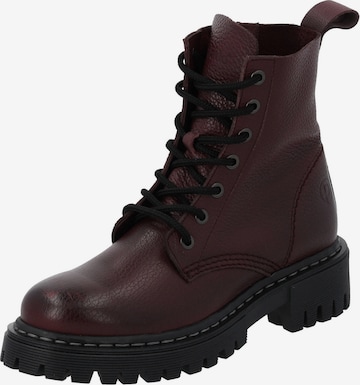 Bottes à lacets 'Pheara' Palado en rouge : devant