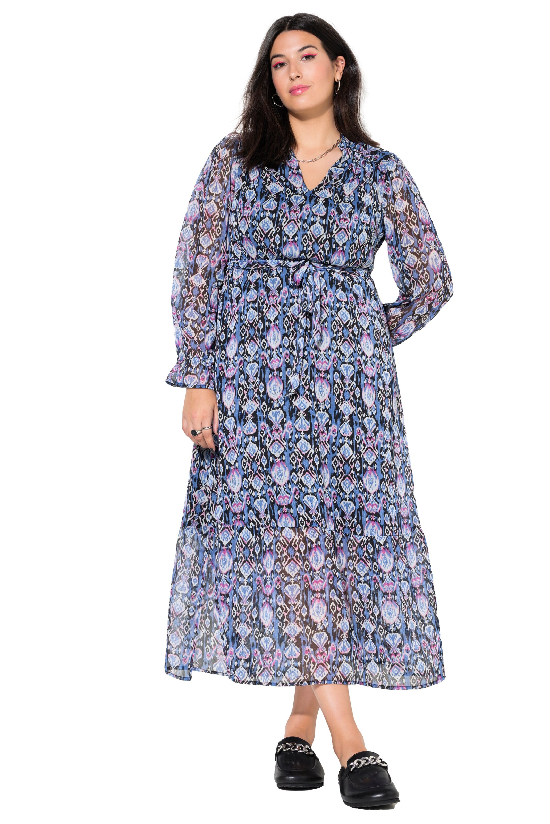 Studio Untold Jurk in Blauw: voorkant