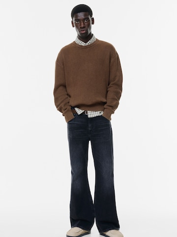 Pull&Bear Pulover | rjava barva