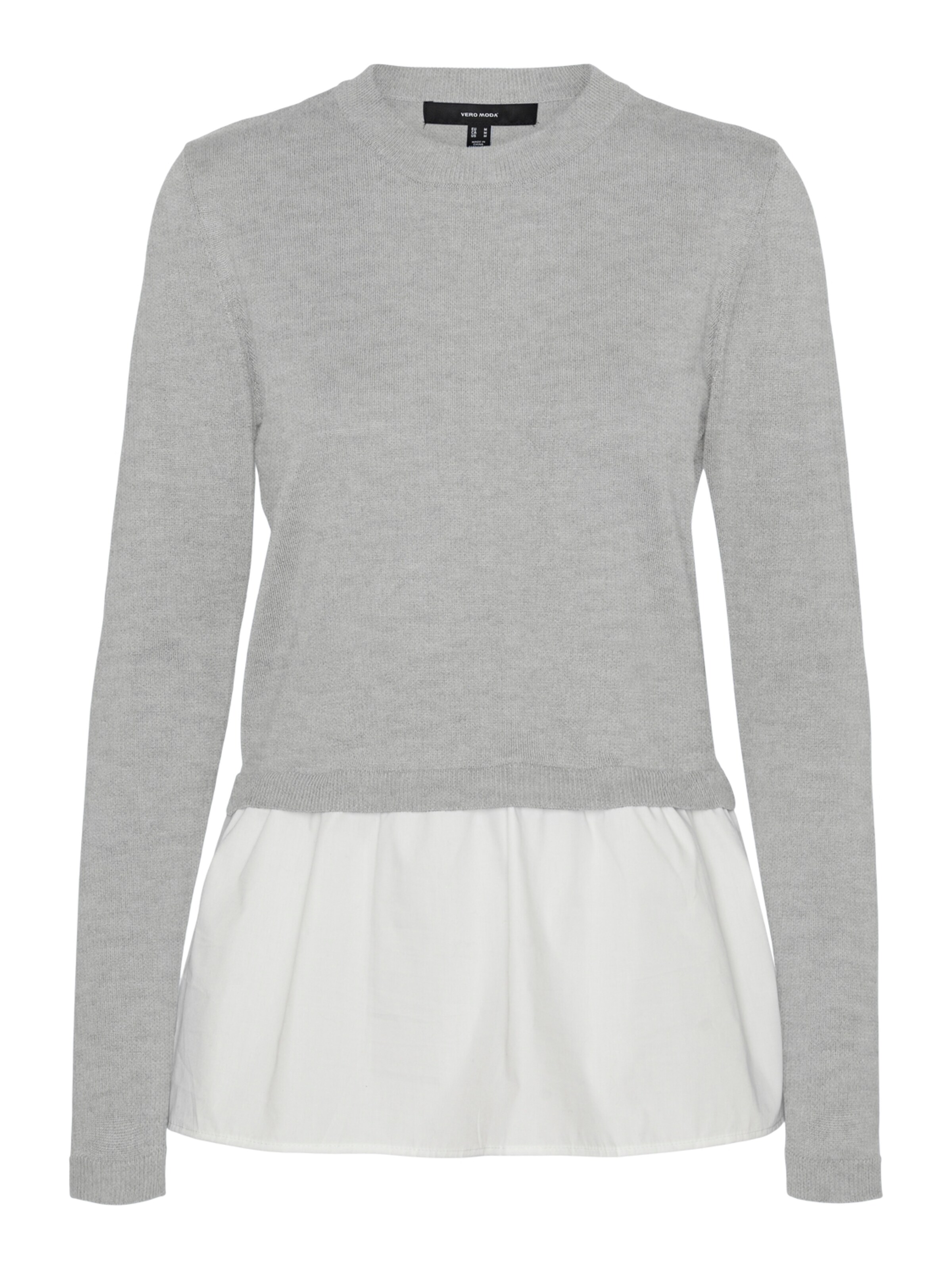 Pull-over 'JOSE' VERO MODA en gris : devant