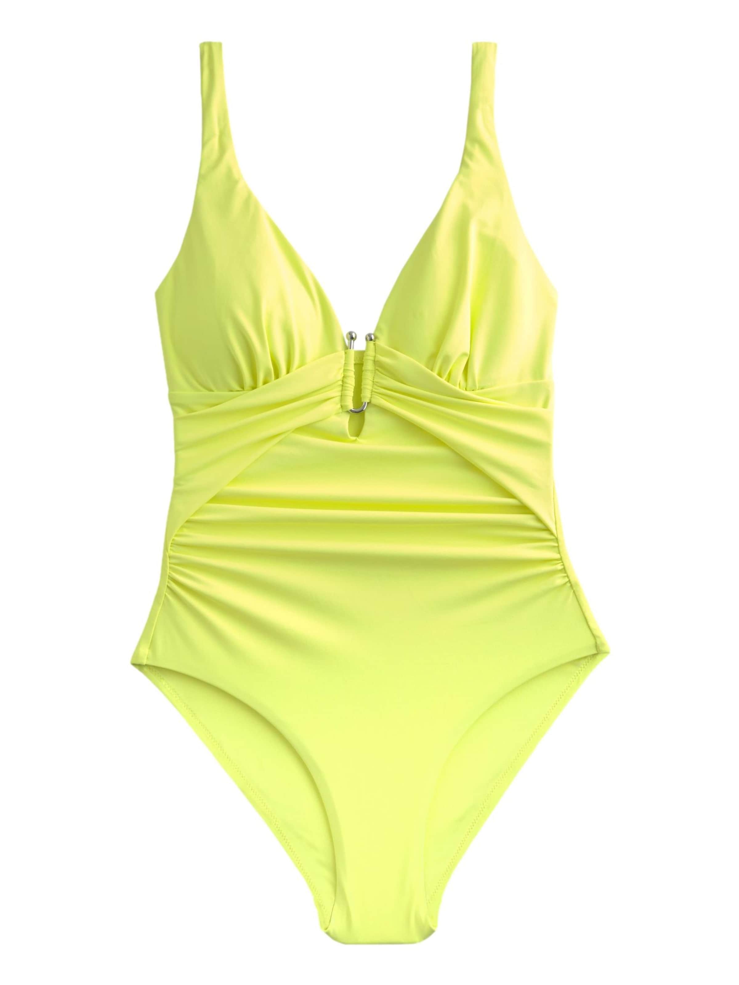 Next Треугольник Корректирующий купальник в Зеленый: спереди