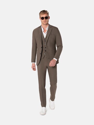 BENVENUTO Slim fit Suit 'SALVI ' in Brown: front