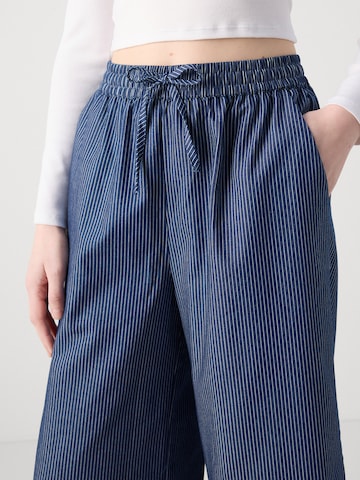 Lollys Laundry Wide Leg Hose in Blau