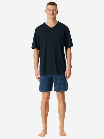 Pyjama court 'Comfort Essentials' SCHIESSER en bleu