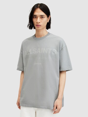 AllSaints Shirt 'LASER' in Grijs: voorkant