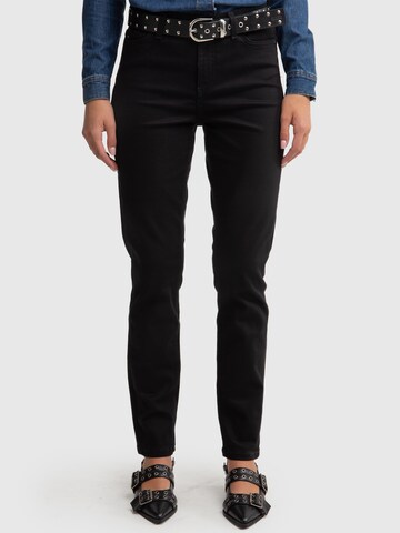 BIG STAR Slimfit Jeans 'Kitty' in Zwart: voorkant