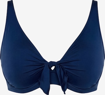 Vivisence Bikini Top '3202' in Blue: front
