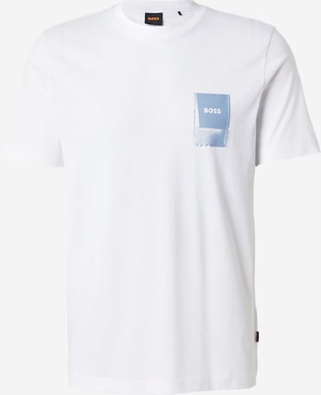 balta BOSS Marškinėliai 'Te_Plain': priekis