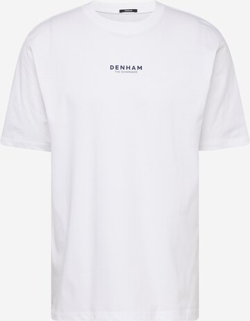 DENHAM Μπλουζάκι 'PELHAM' σε λευκό: μπροστά