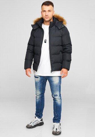 behype Winter Jacket 'BHBROWNS' in Black