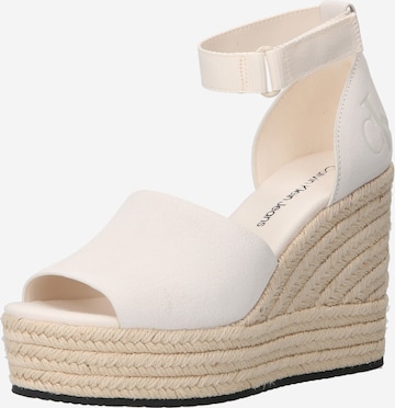 Calvin Klein Jeans Sandaalit värissä valkoinen: edessä