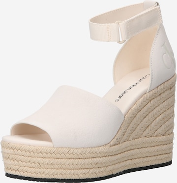 Calvin Klein Jeans Sandal i vit: framsida