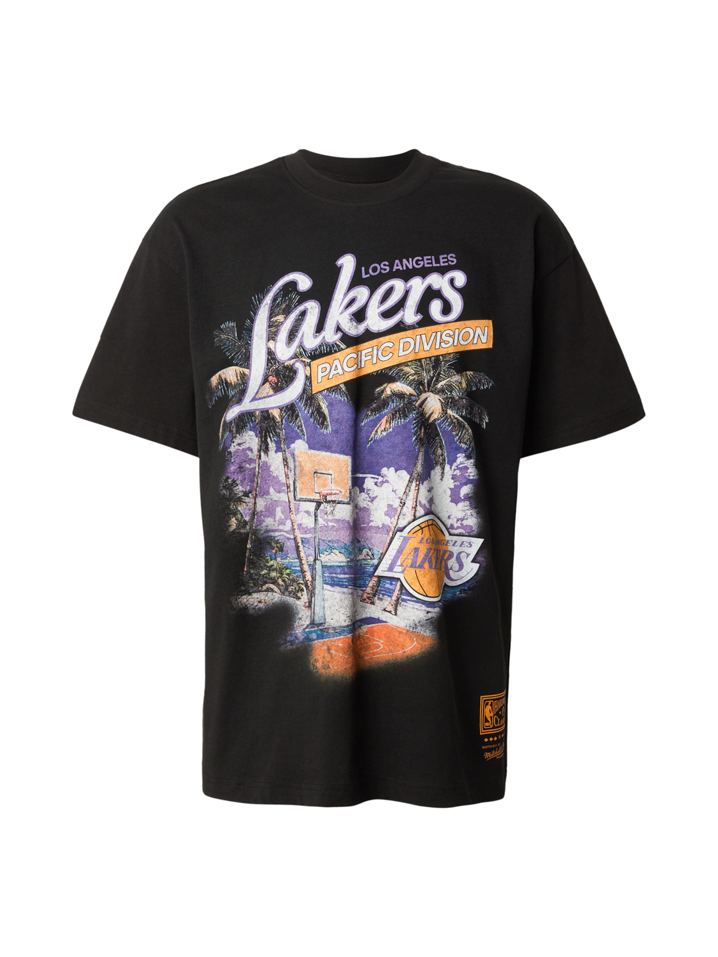 Maglietta 'NBA PARADISO LOS ANGELES LAKERS' di Mitchell & Ness in nero: frontale