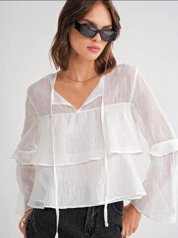 Chemisier MixRay en blanc : devant