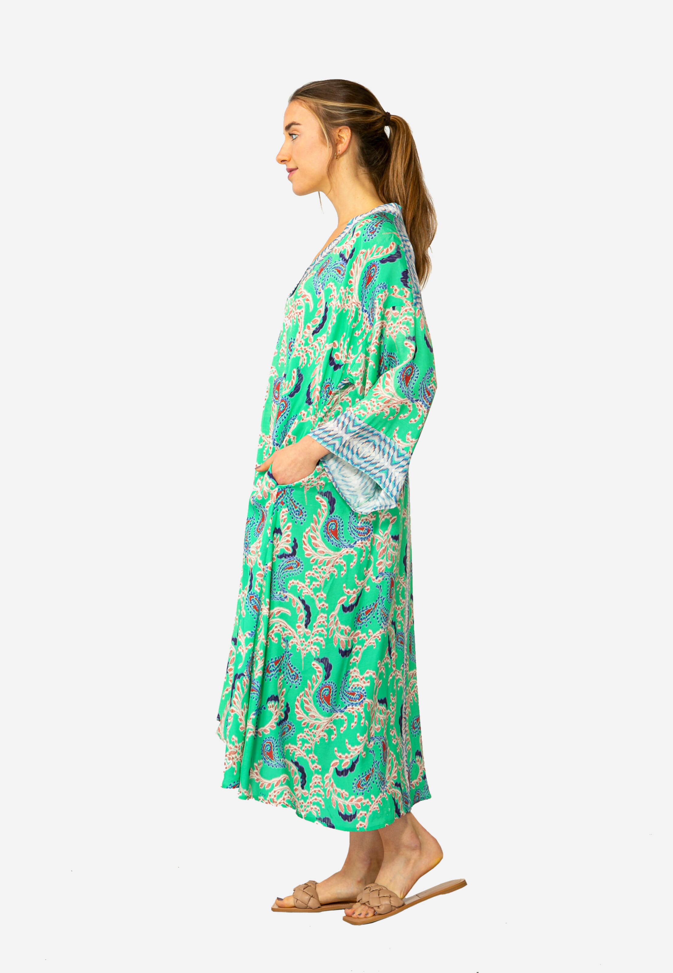 Frauen Kleider IVI collection Oversizekleid 'PALI' in Grün - QY78054 Frauen Kleider IVI collection Oversizekleid 'PALI' in Grün - QY78054