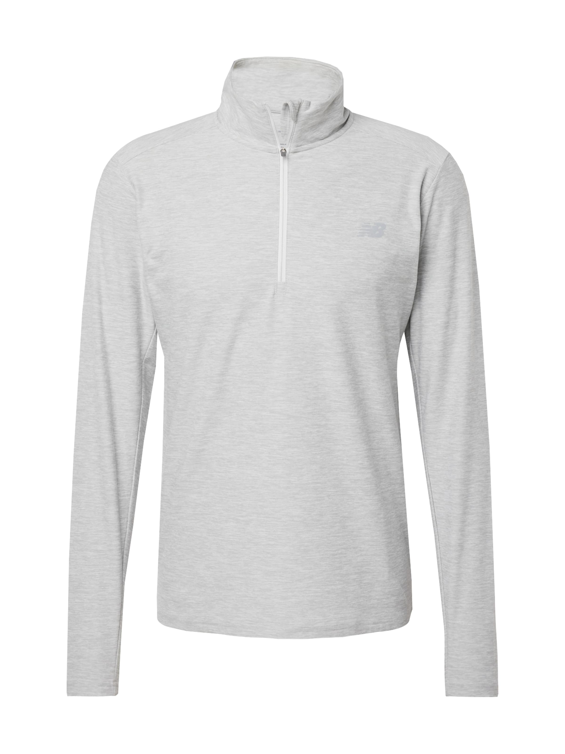 new balance - Camiseta funcional &#x27;Space Dye&#x27; en gris: frente