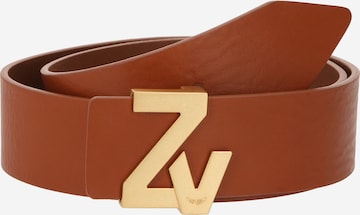 Ceinture Zadig & Voltaire en marron : devant