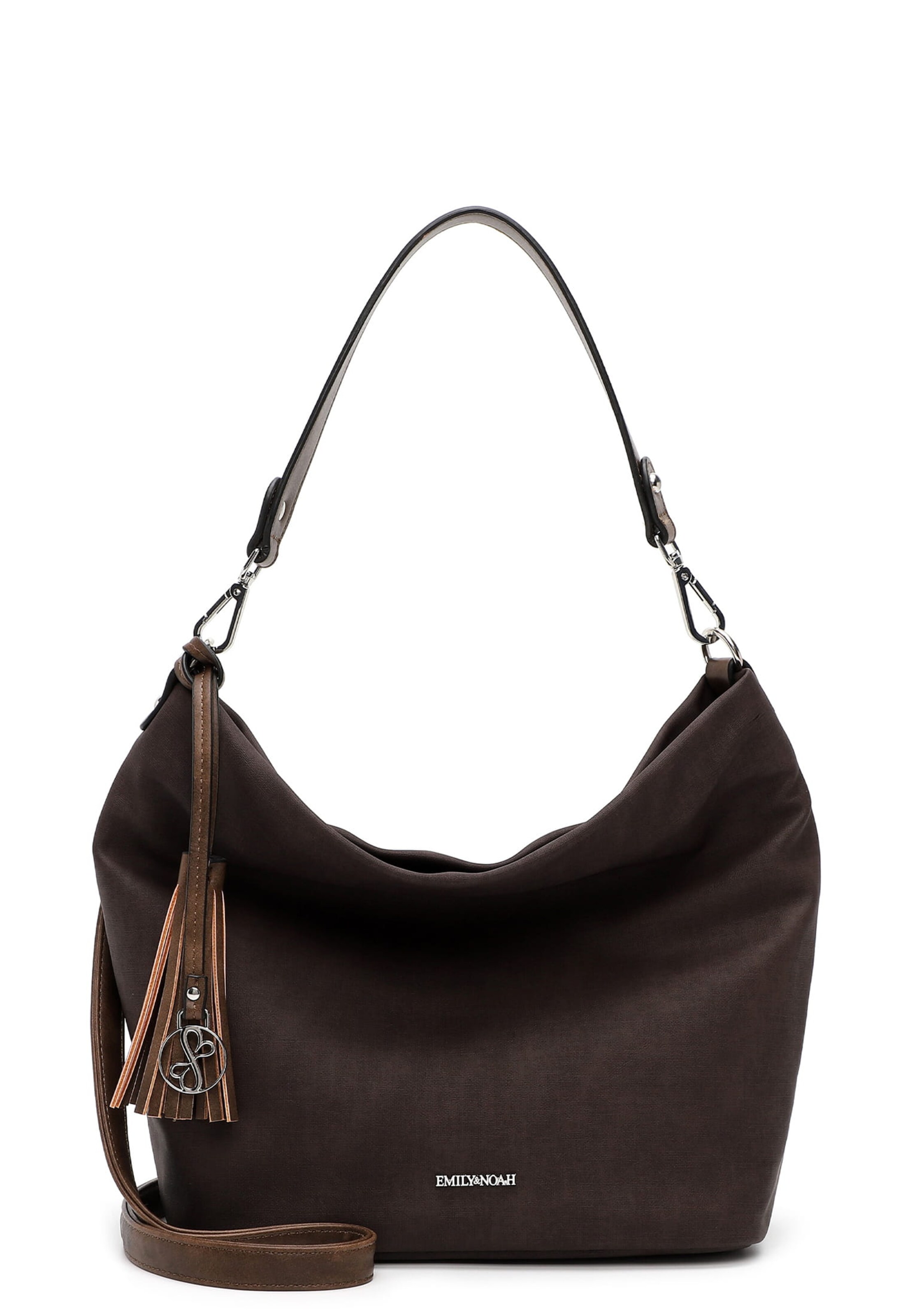 Emily & Noah Shoulder Bag 'Elke' in Brown: front