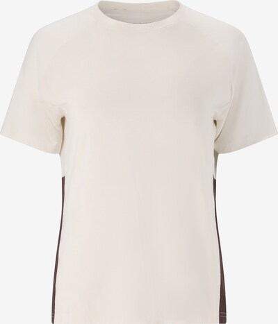 ENDURANCE Functioneel shirt 'Abbye' in de kleur Chocoladebruin / Wit, Productweergave