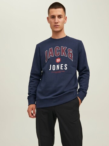 JACK & JONES Sweatshirt 'Thomas' in Blue: front