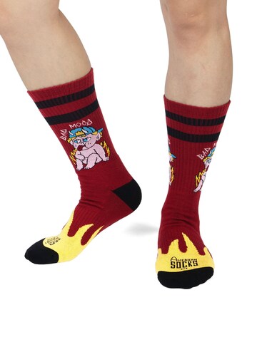 American Socks - Calcetines 'Bad Mood' en rojo