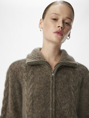 OBJECT Knit cardigan 'OBJNete' in Brown