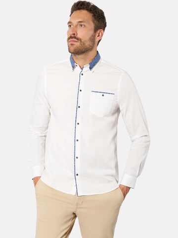 BABISTA Comfort fit Button Up Shirt 'Romantento' in White: front