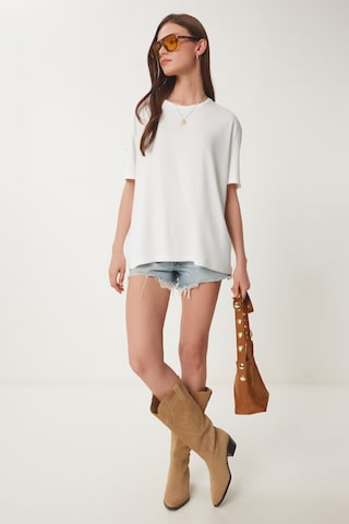 T-shirt Happiness İstanbul en blanc