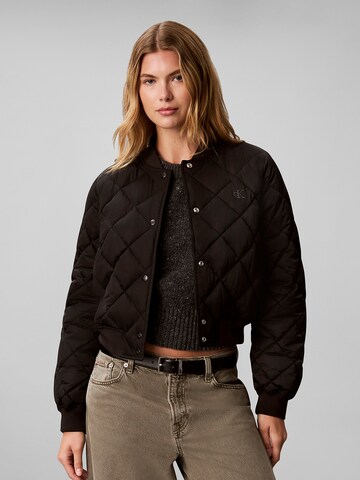 Veste mi-saison Calvin Klein Jeans en noir : devant