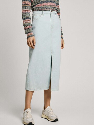 Jupe Pepe Jeans en bleu : devant