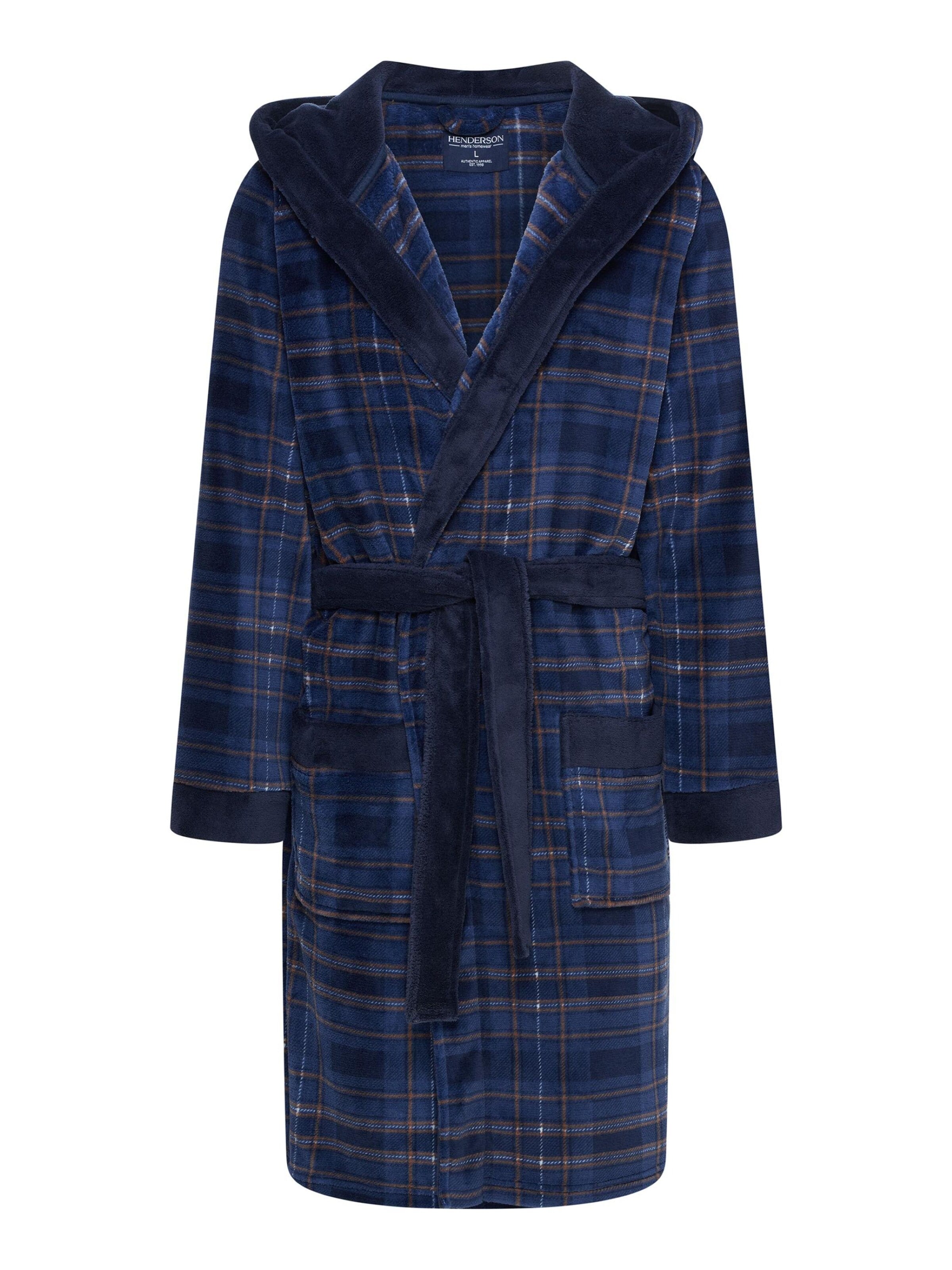 Henderson Bathrobe short 'ITEM' in Blue