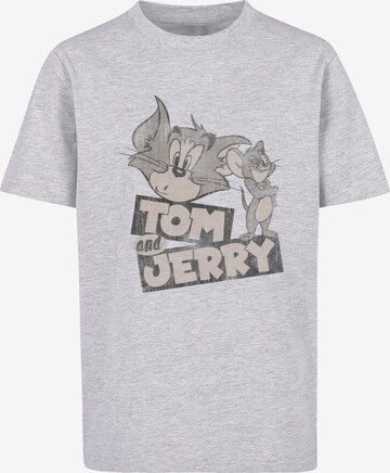 ABSOLUTE CULT Shirt 'Tom And Jerry - Cartoon' in Grey: front