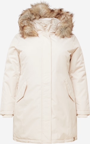 Parka d’hiver 'NEW KATY' ONLY Curve en beige : devant