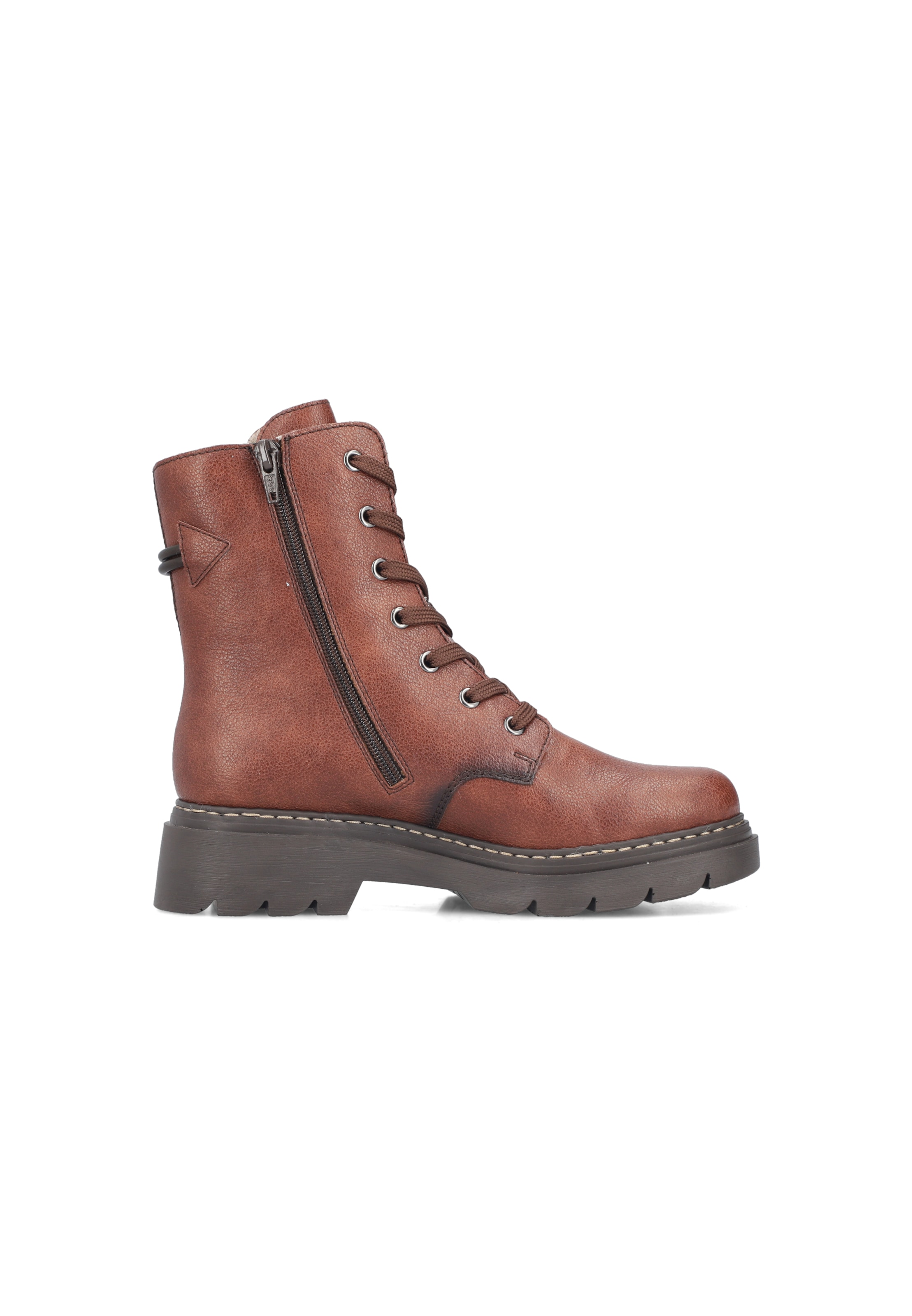Rieker - Botines con cordones en marrón