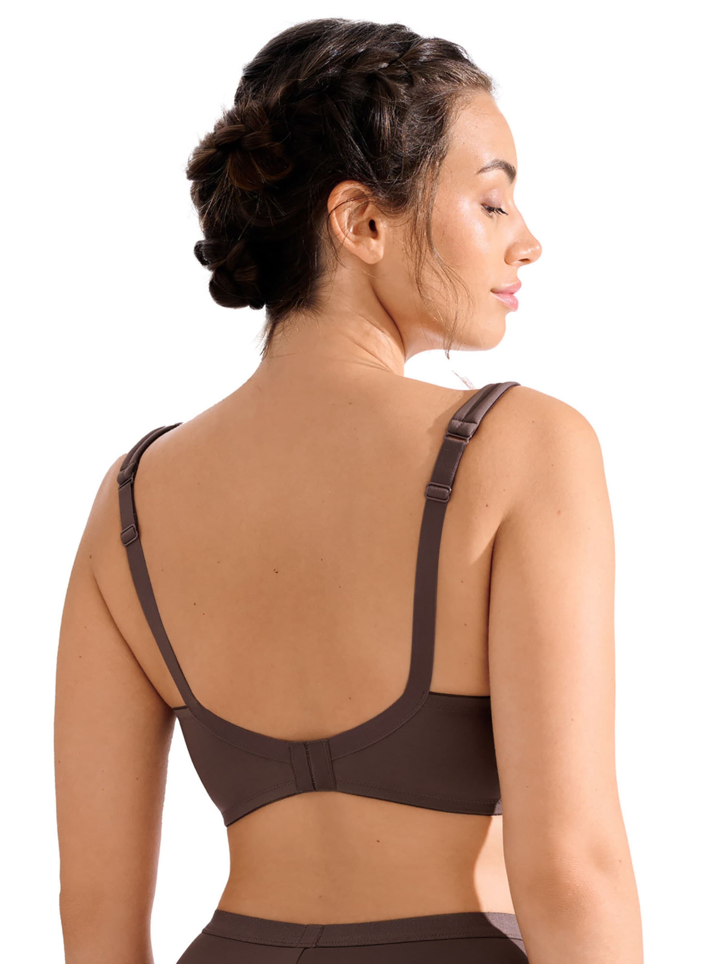 Lisca T-shirt Bra 'Maya' in Brown