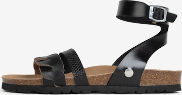 Bayton - Sandalias 'Capucine' en negro: frente