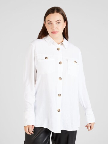 River Island Plus Bluse in Weiß: Vorderseite