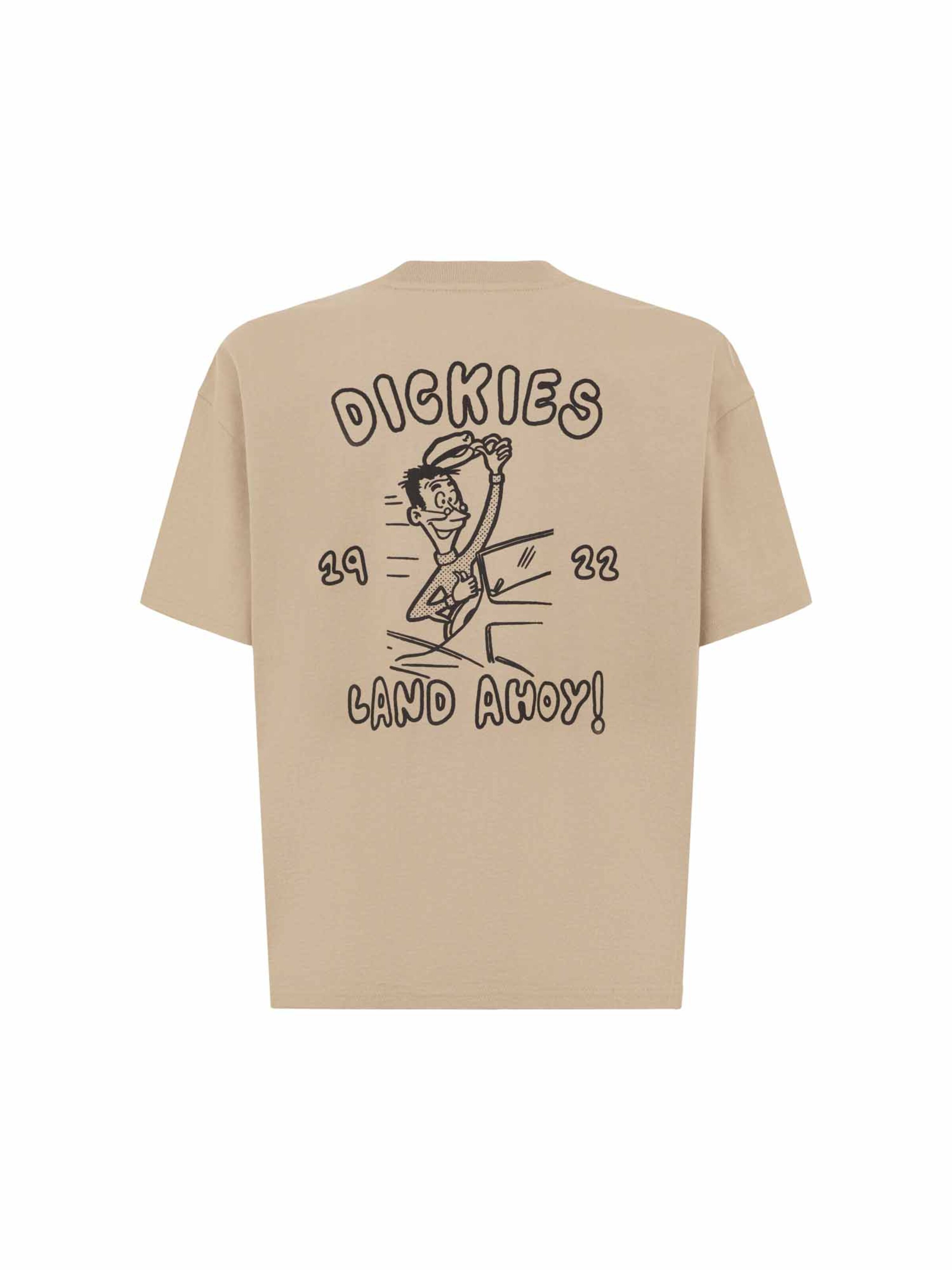 DICKIES Tričko 'Decartuville' - Béžová