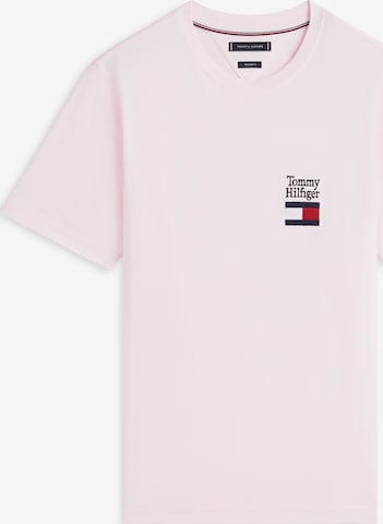 T-Shirt TOMMY HILFIGER en rose : devant